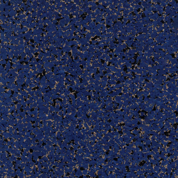 Blue rubber cork flooring tile